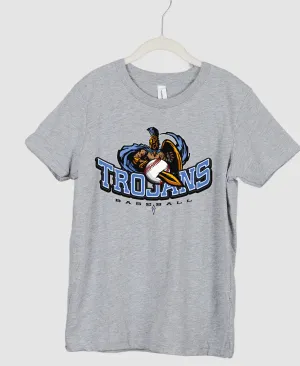 Trojans Baseball Tees/ Toddler, Youth, Adult Sizing / Troy Baseball Little League Shirts