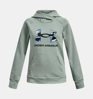 Under Armour Girls' UA Rival Fleece Big Logo Hoodie