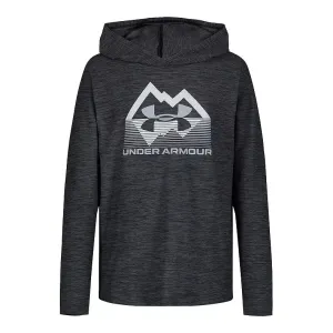 Under Armour Youth Boy's UA Stature Logo Hoodie - Pitch Gray