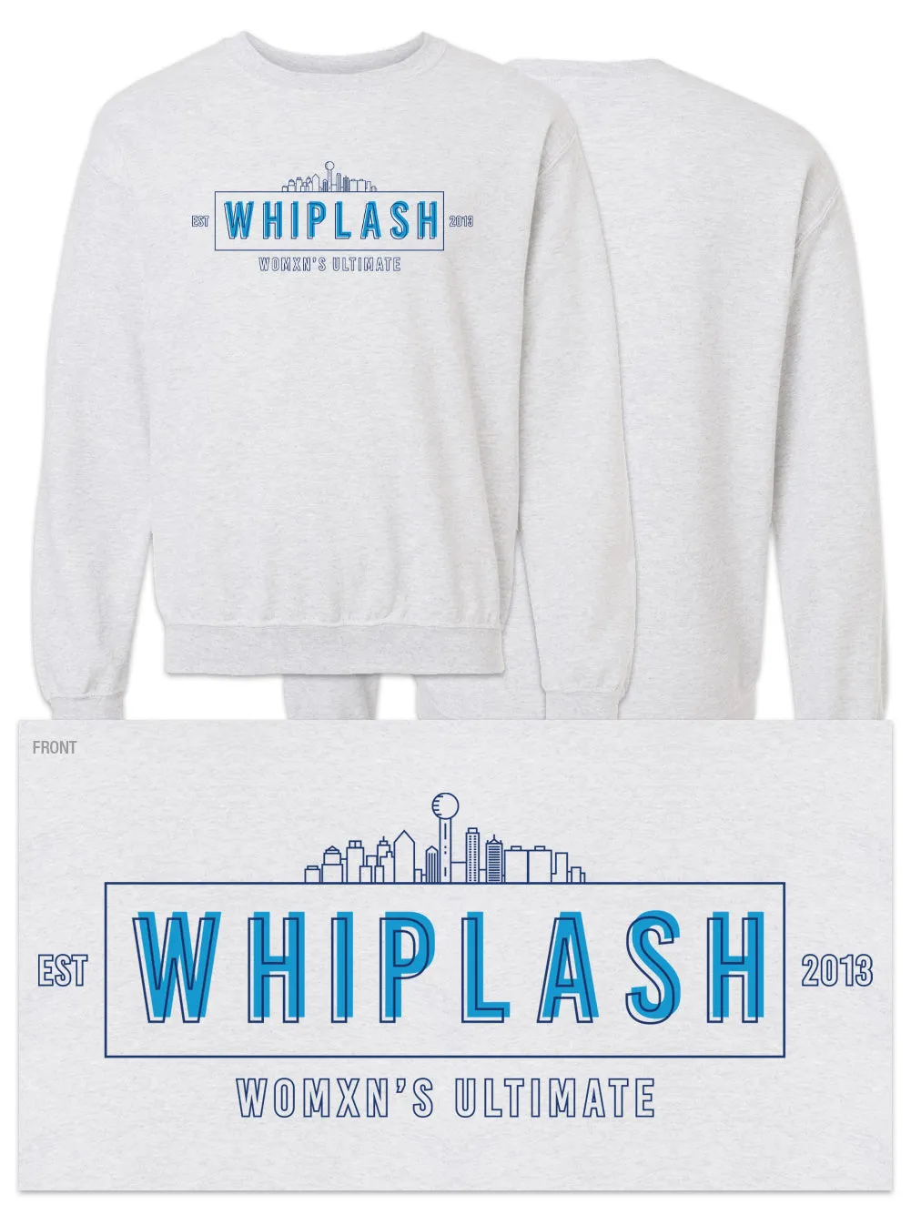 UTD Whiplash Ultimate Frisbee Sweatshirts