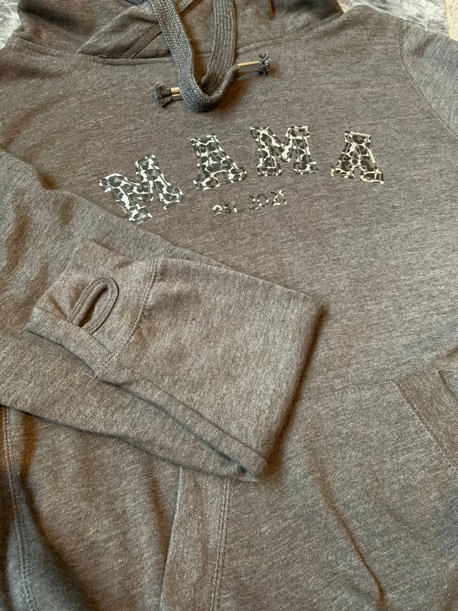 Varsity 'Mama est. 2021' Hoodie - Large