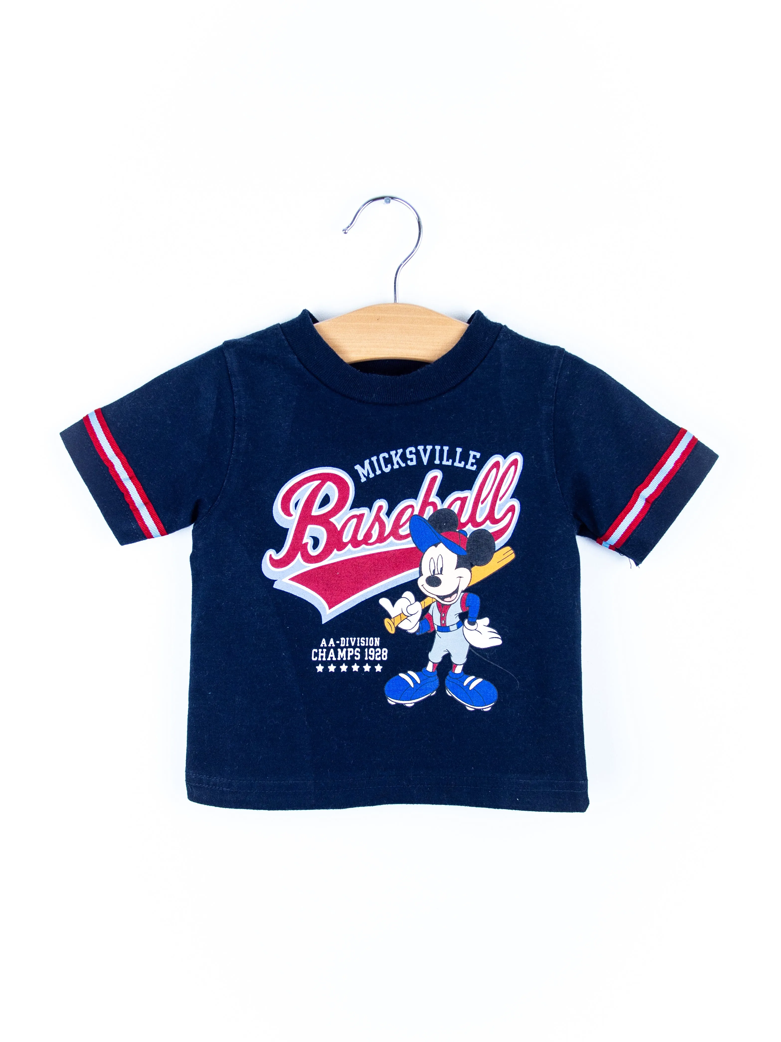 Vintage Disney Mickey Mouse Baseball Tee - Age 6 months