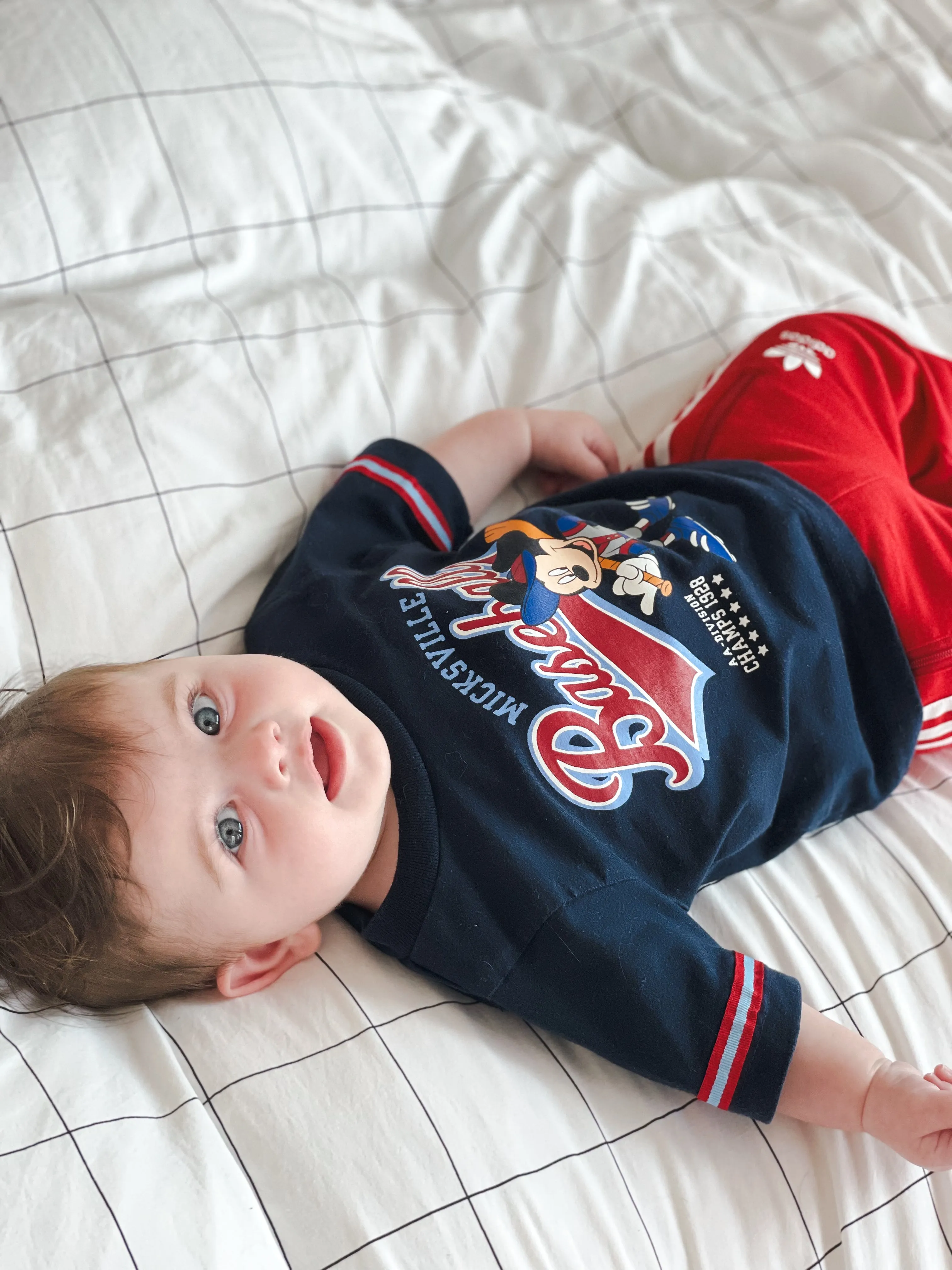Vintage Disney Mickey Mouse Baseball Tee - Age 6 months