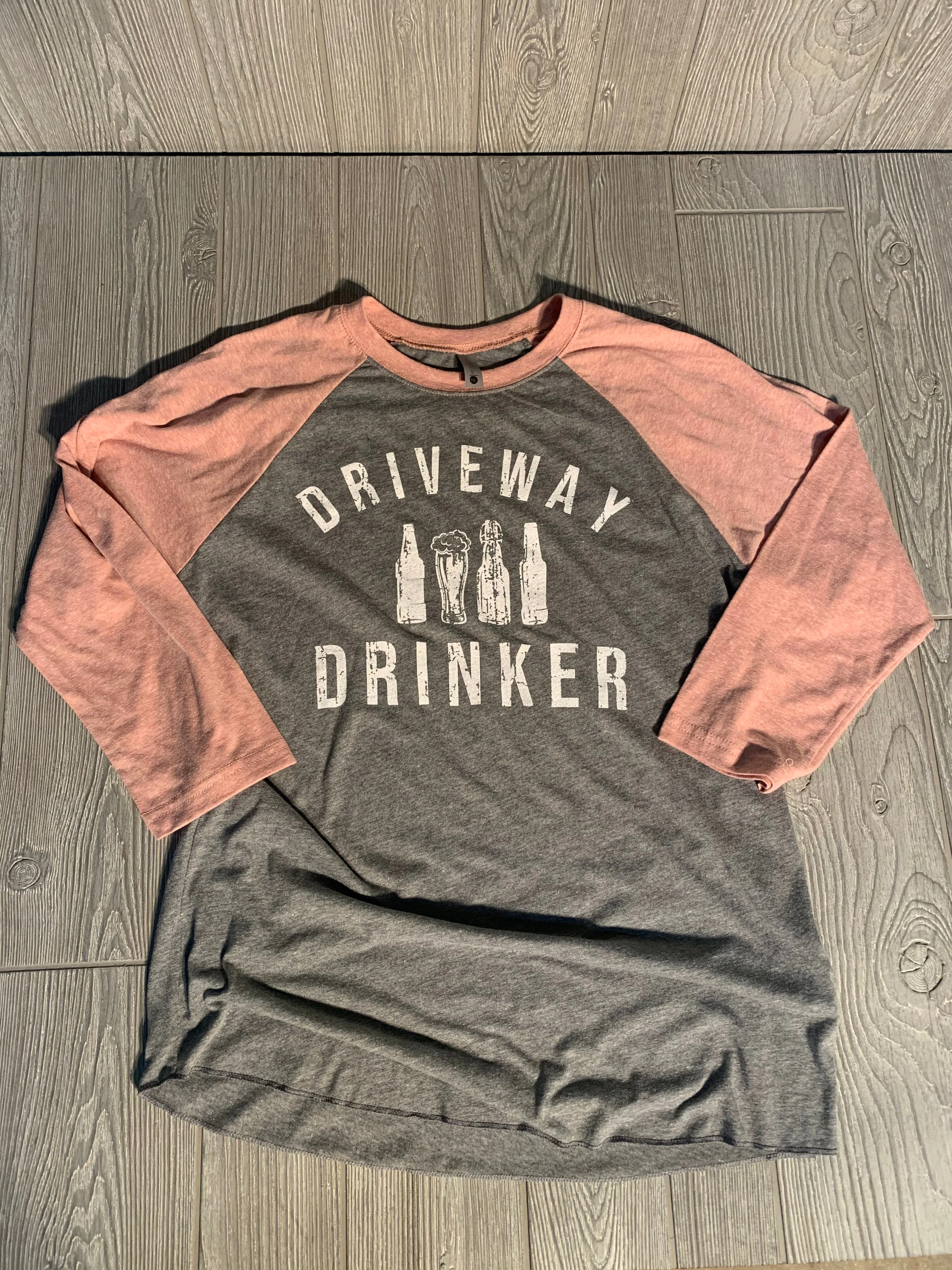 Vintage Driveway Drinker Shirt - Raglan