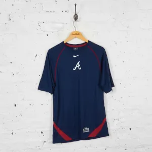 Vintage Nike Authentic Baseball Dri-Fit T-shirt - Navy - M