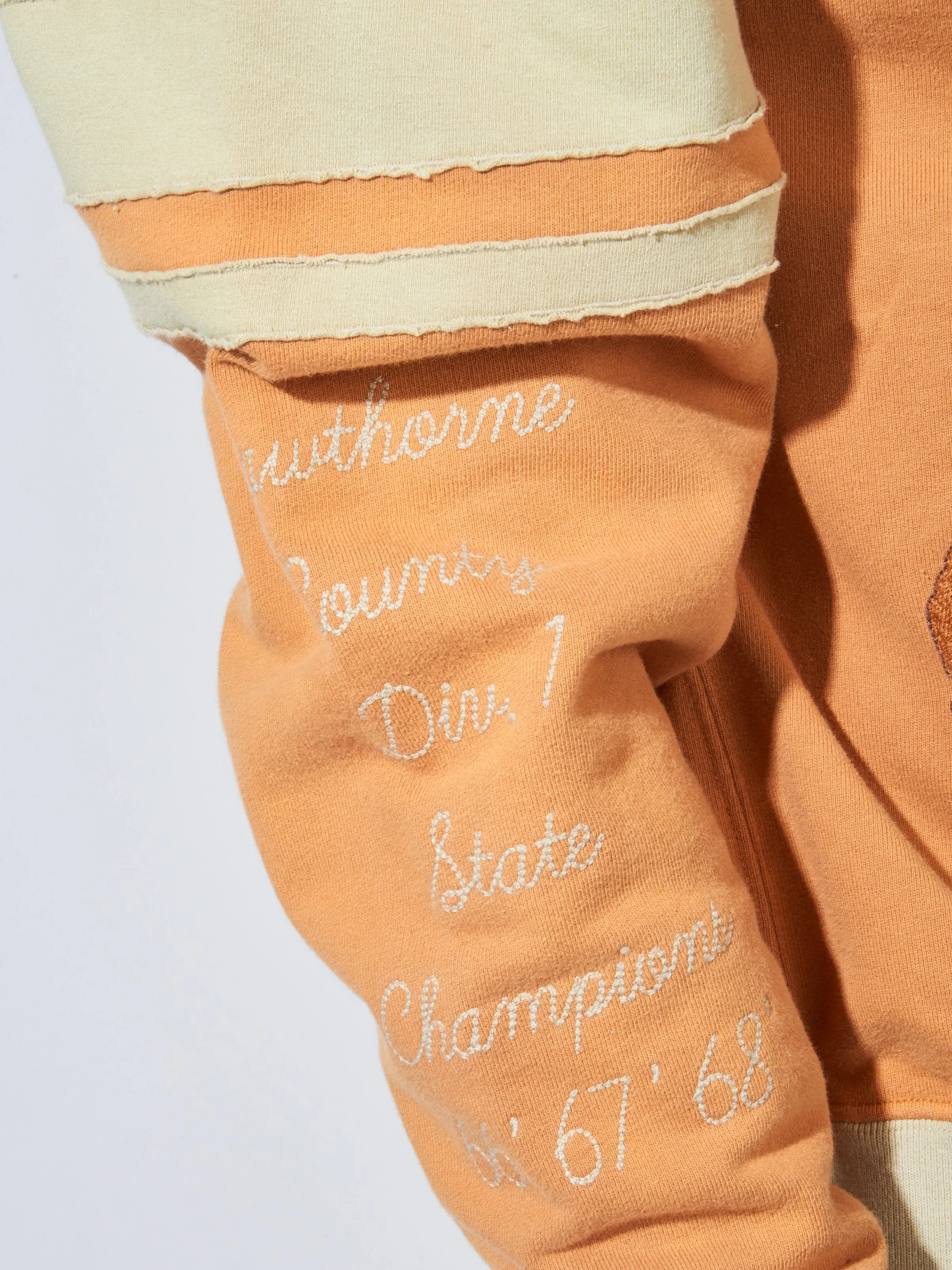 Vintage Orange Varsity Crewneck