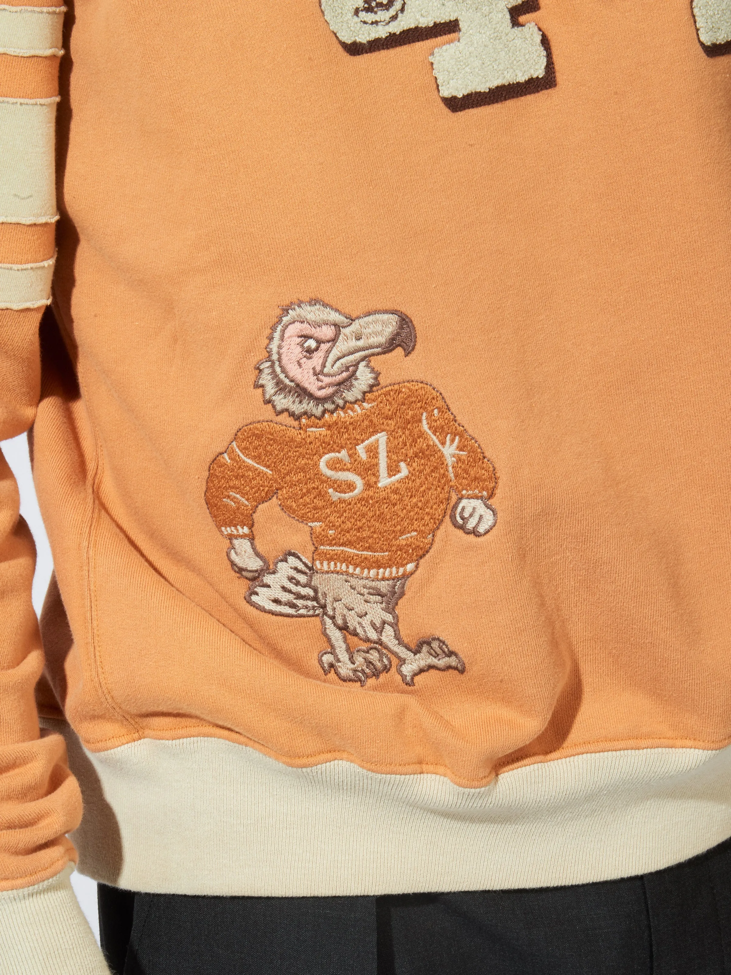 Vintage Orange Varsity Crewneck