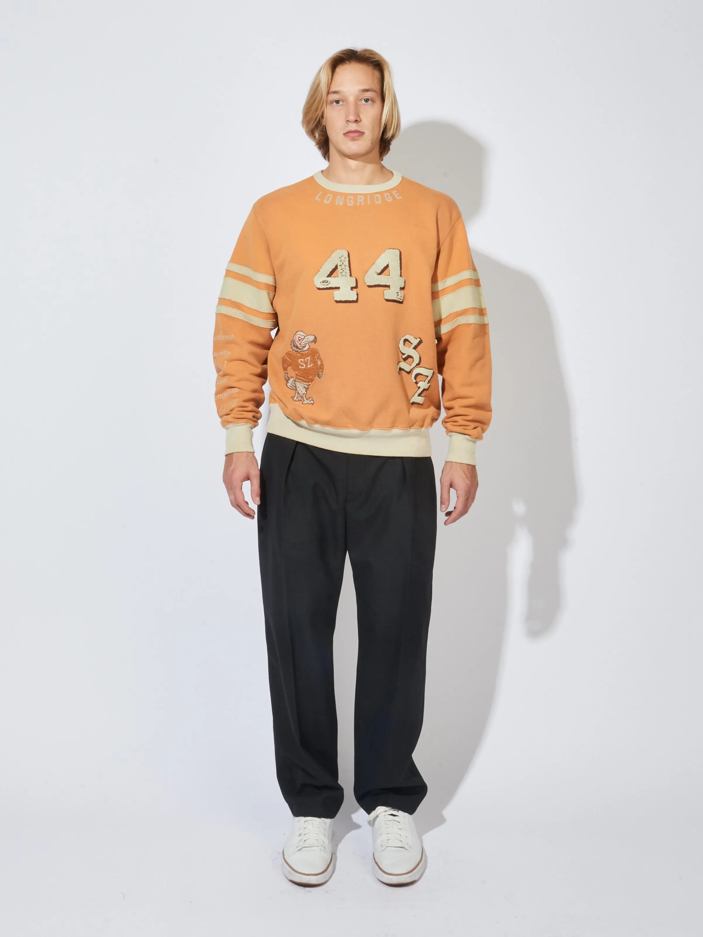 Vintage Orange Varsity Crewneck