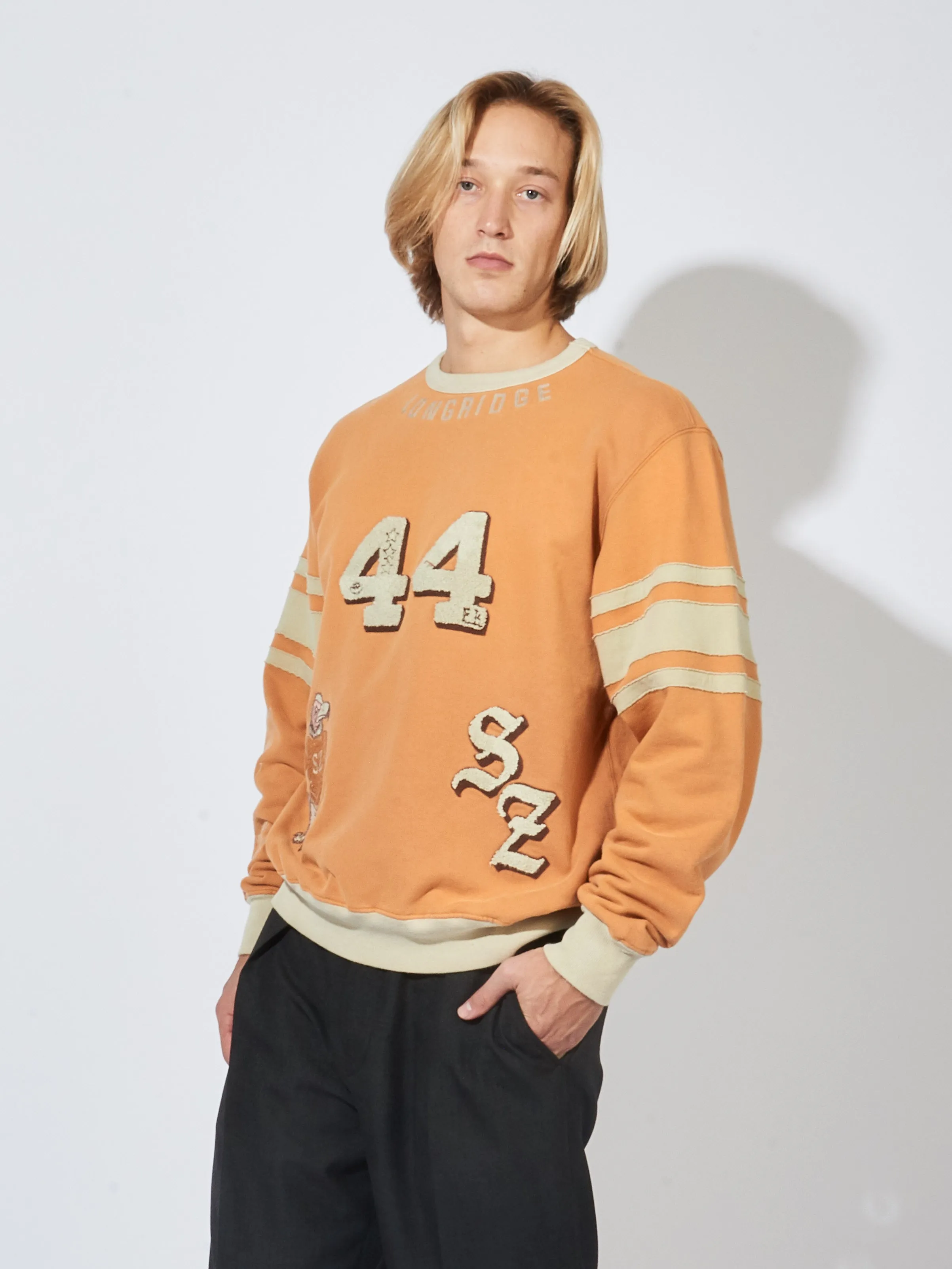 Vintage Orange Varsity Crewneck