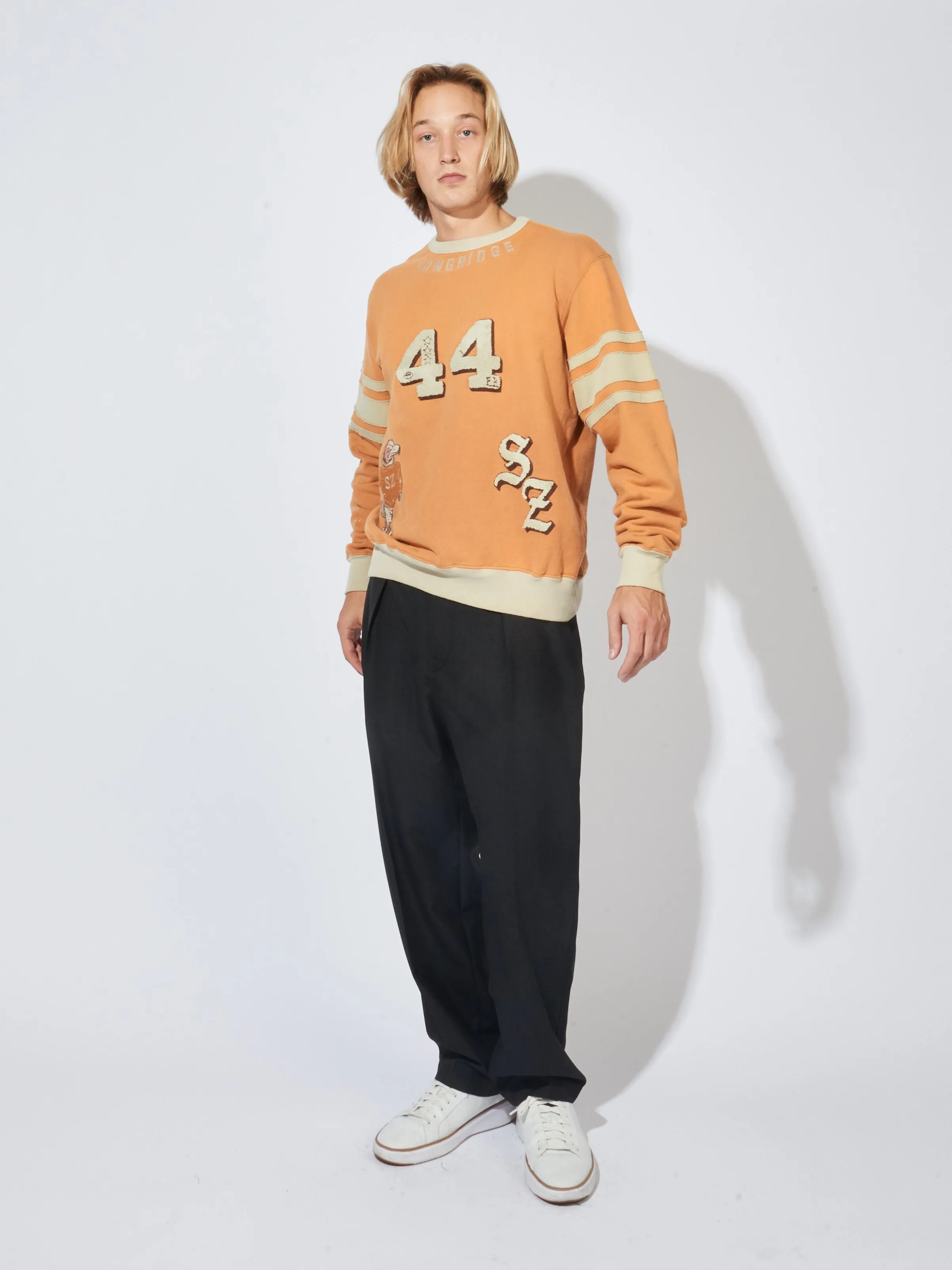 Vintage Orange Varsity Crewneck