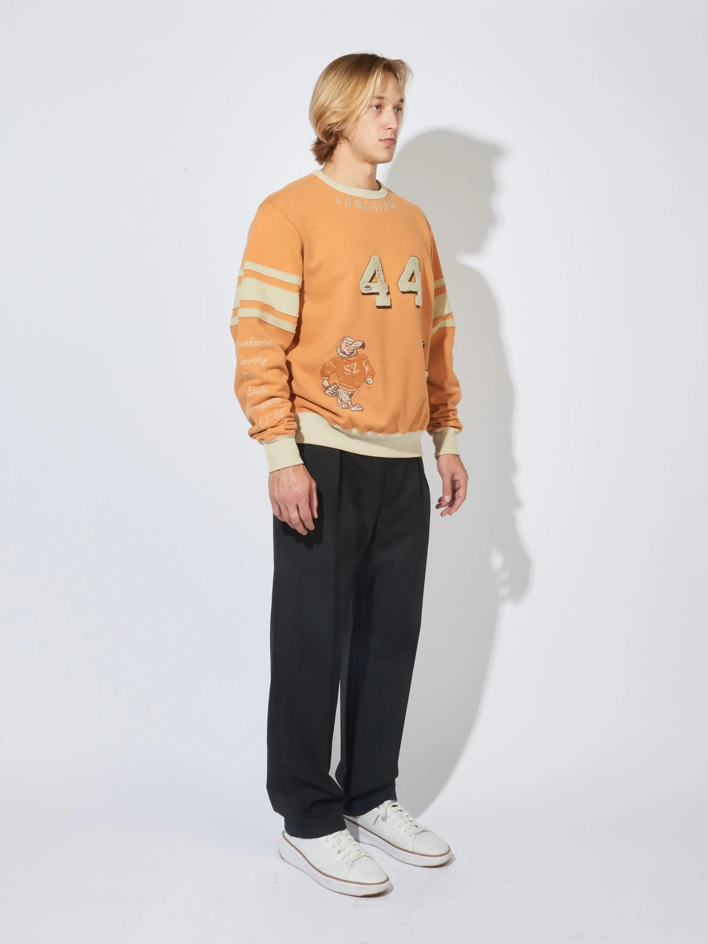Vintage Orange Varsity Crewneck