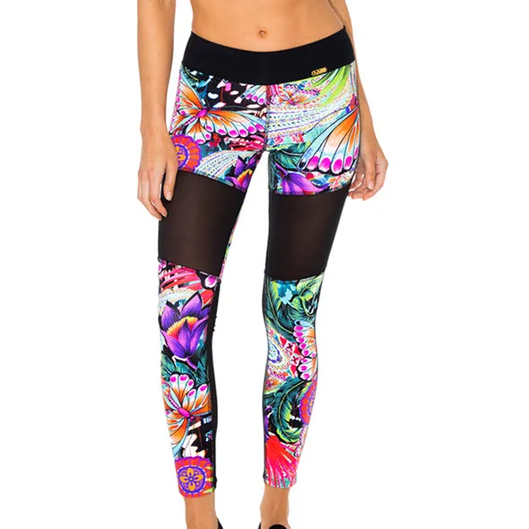 VIVA CUBA - Mesh Cut Out Legging