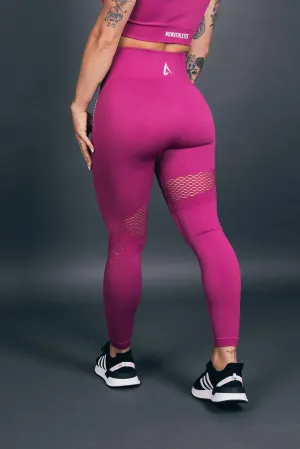 Wave Compression Leggings - Pink