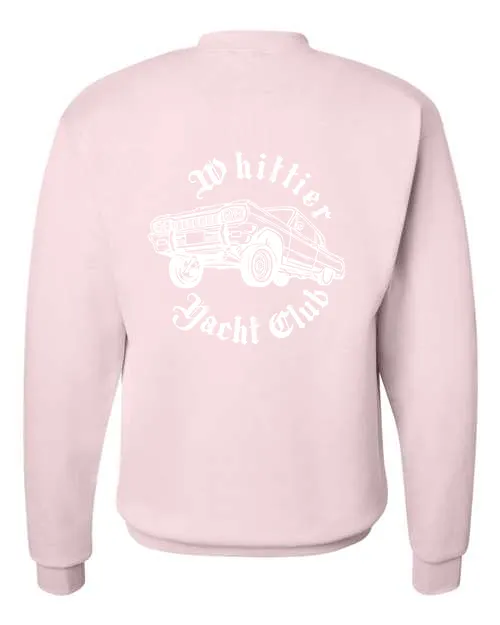 Whittier Yacht Club Pink Crewneck Sweatshirt - CLEARANCE