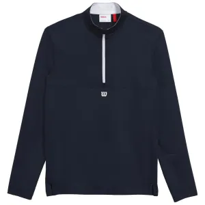 Wilson Men's Elevate Performance 1/2 Zip Longsleeve - Navy