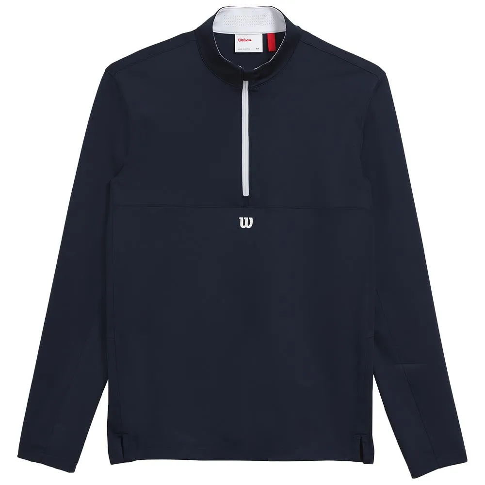 Wilson Men's Elevate Performance 1/2 Zip Longsleeve - Navy