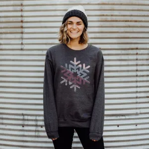 WINTER SNOWFLAKE CREWNECK SWEATSHIRT