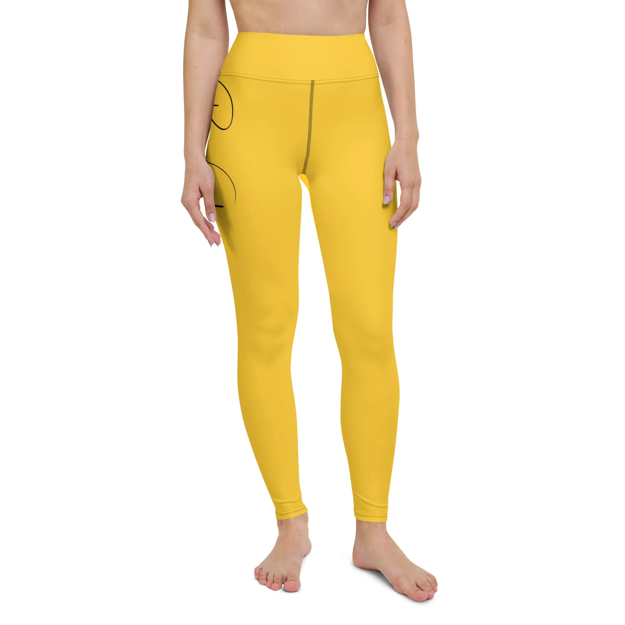 Women's Runway Girlz Yoga Leggings (Yellow/Black)