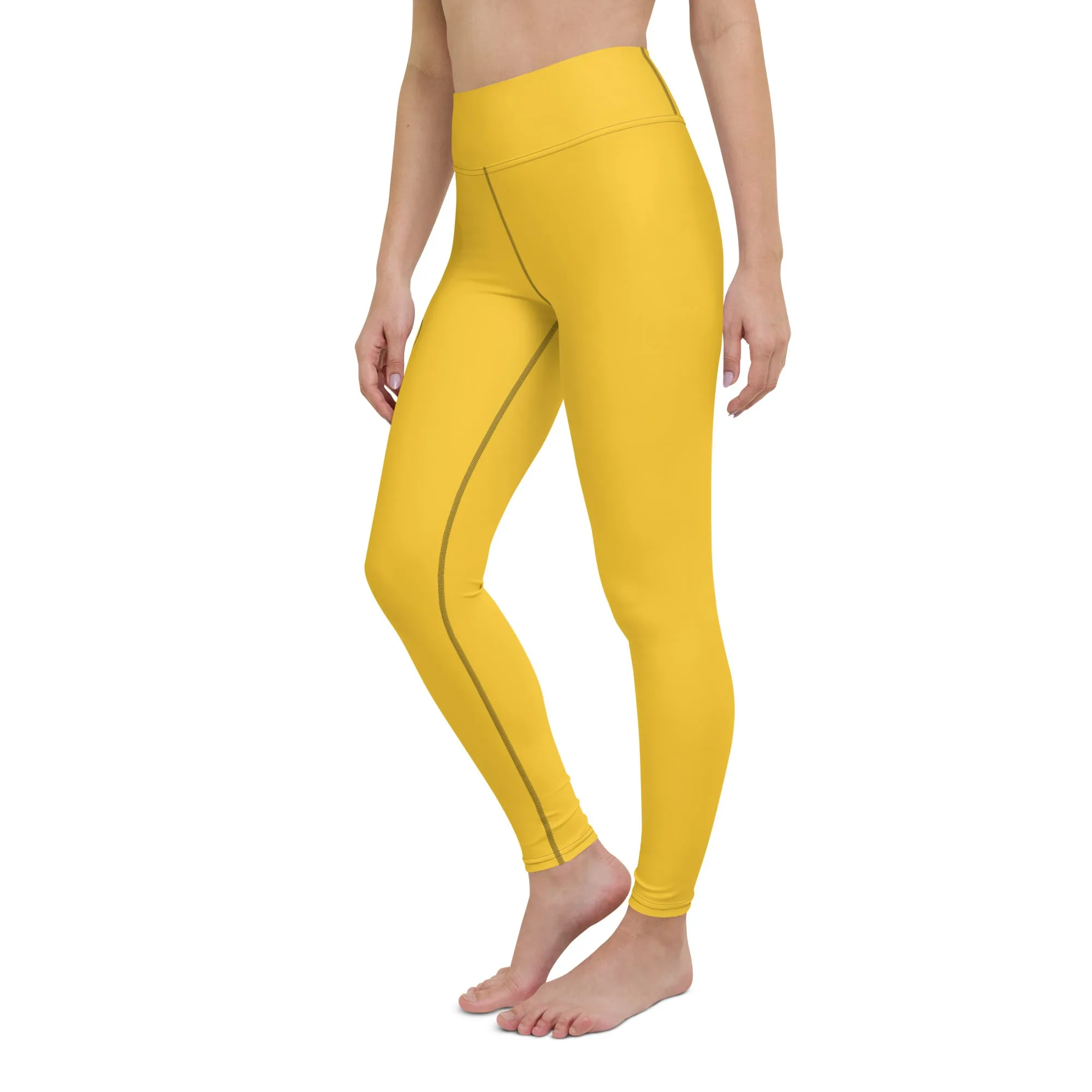 Women's Runway Girlz Yoga Leggings (Yellow/Black)