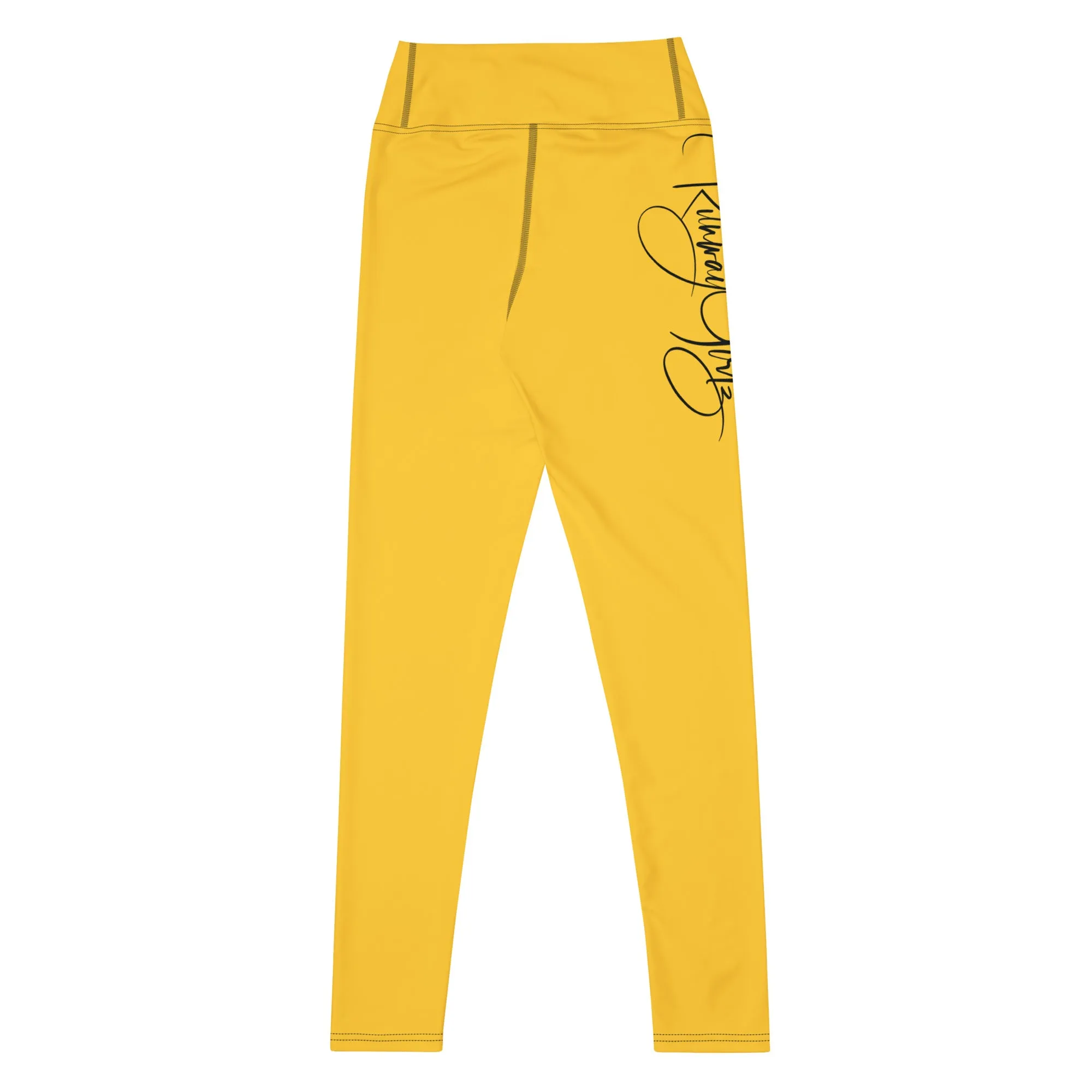 Women's Runway Girlz Yoga Leggings (Yellow/Black)