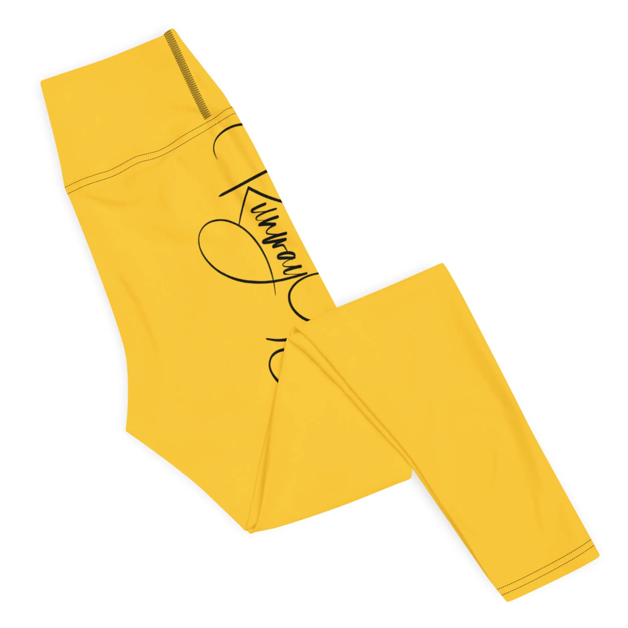 Women's Runway Girlz Yoga Leggings (Yellow/Black)