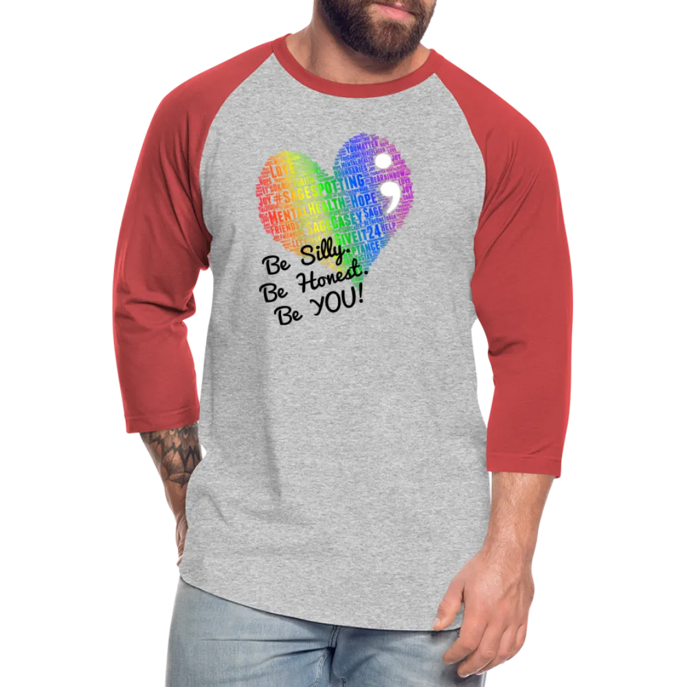 WordCloud / SCF Logo - Raglan Baseball Shirt