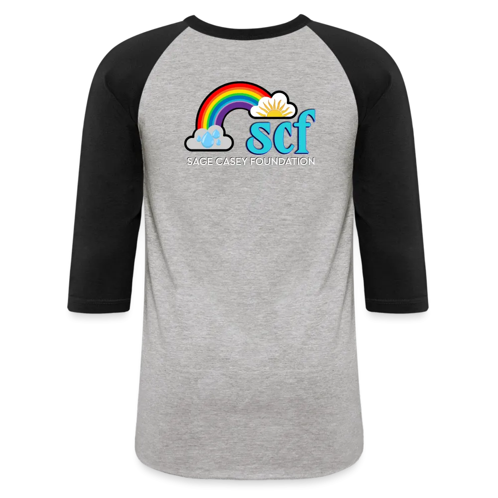 WordCloud / SCF Logo - Raglan Baseball Shirt