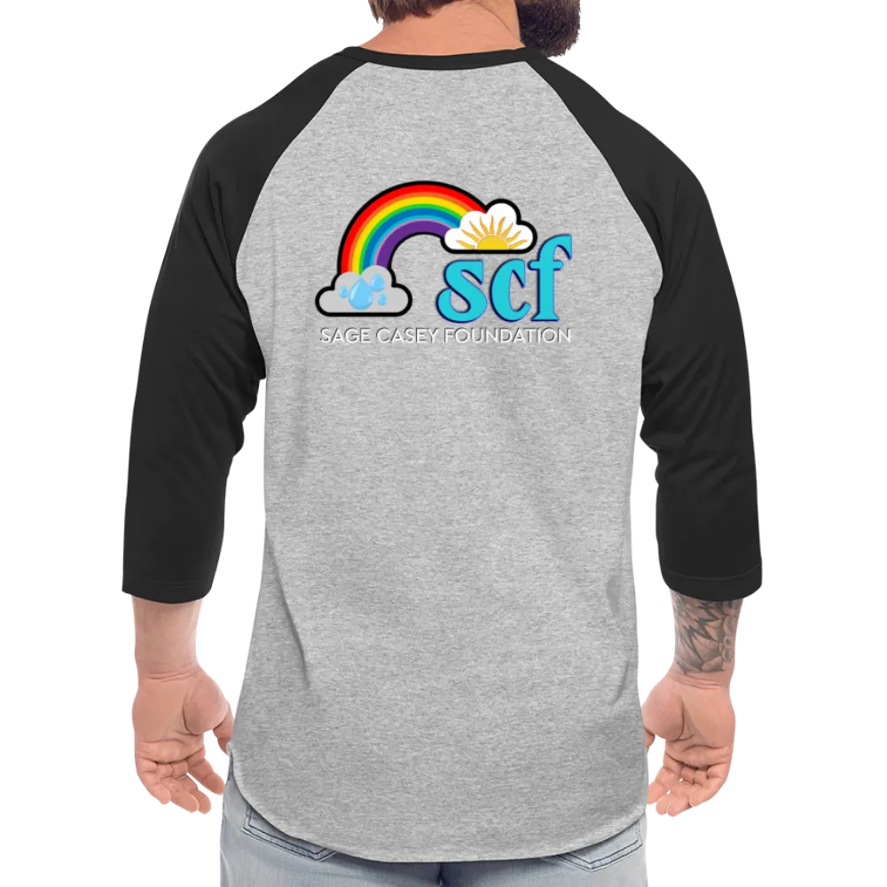 WordCloud / SCF Logo - Raglan Baseball Shirt