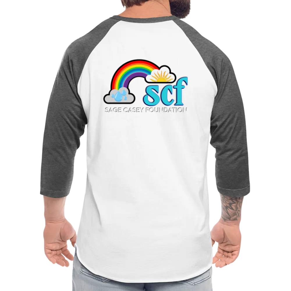 WordCloud / SCF Logo - Raglan Baseball Shirt