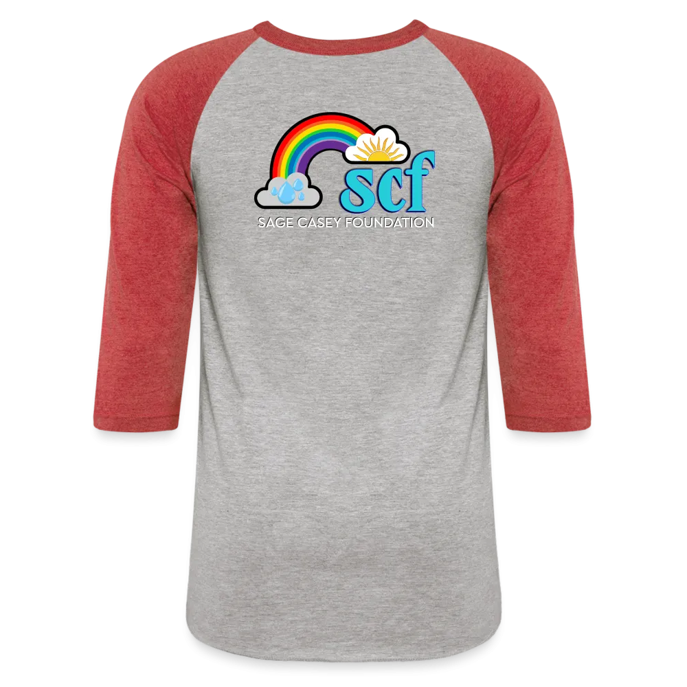 WordCloud / SCF Logo - Raglan Baseball Shirt