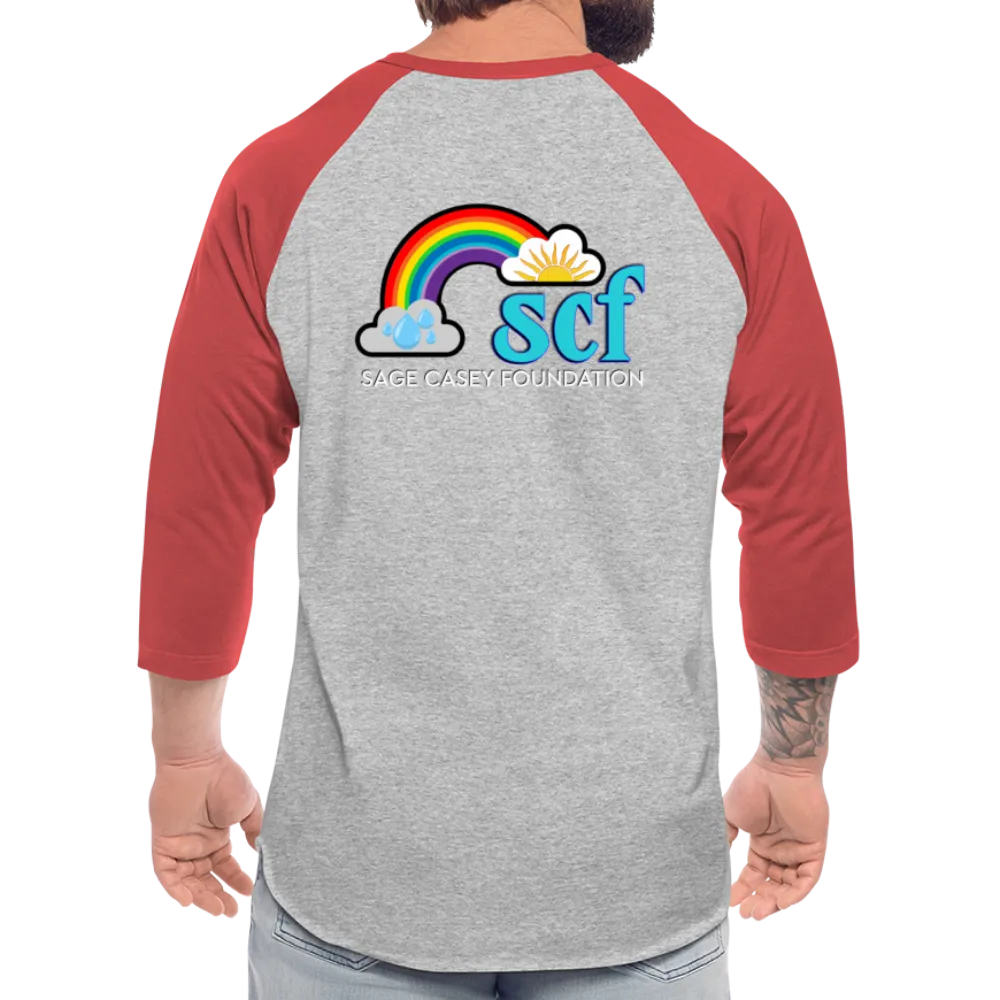 WordCloud / SCF Logo - Raglan Baseball Shirt
