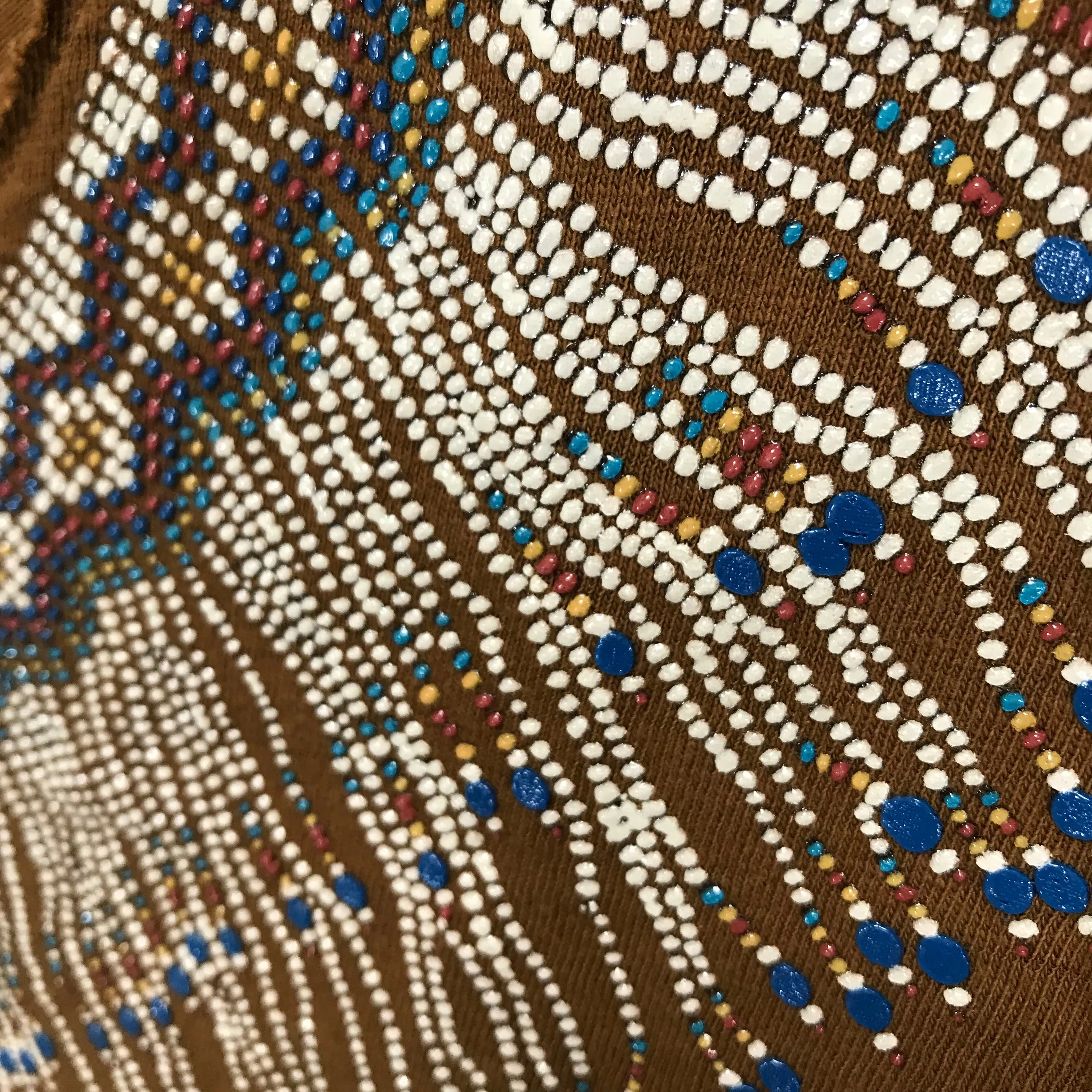 [XL] Kapital V Neck Printed Beads LS Tee Shirt