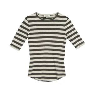 YMC Charlotte Stripe Top Grey / Stone