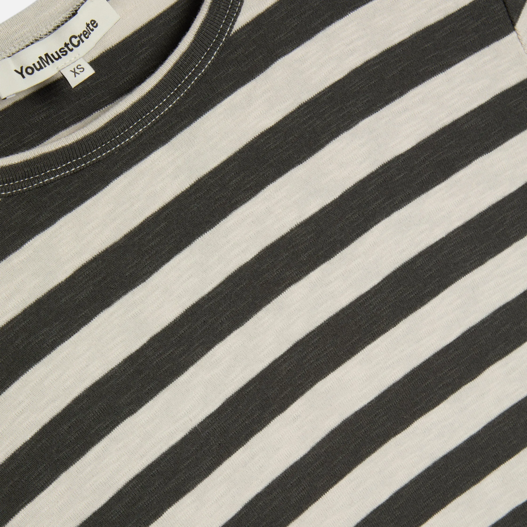 YMC Charlotte Stripe Top Grey / Stone