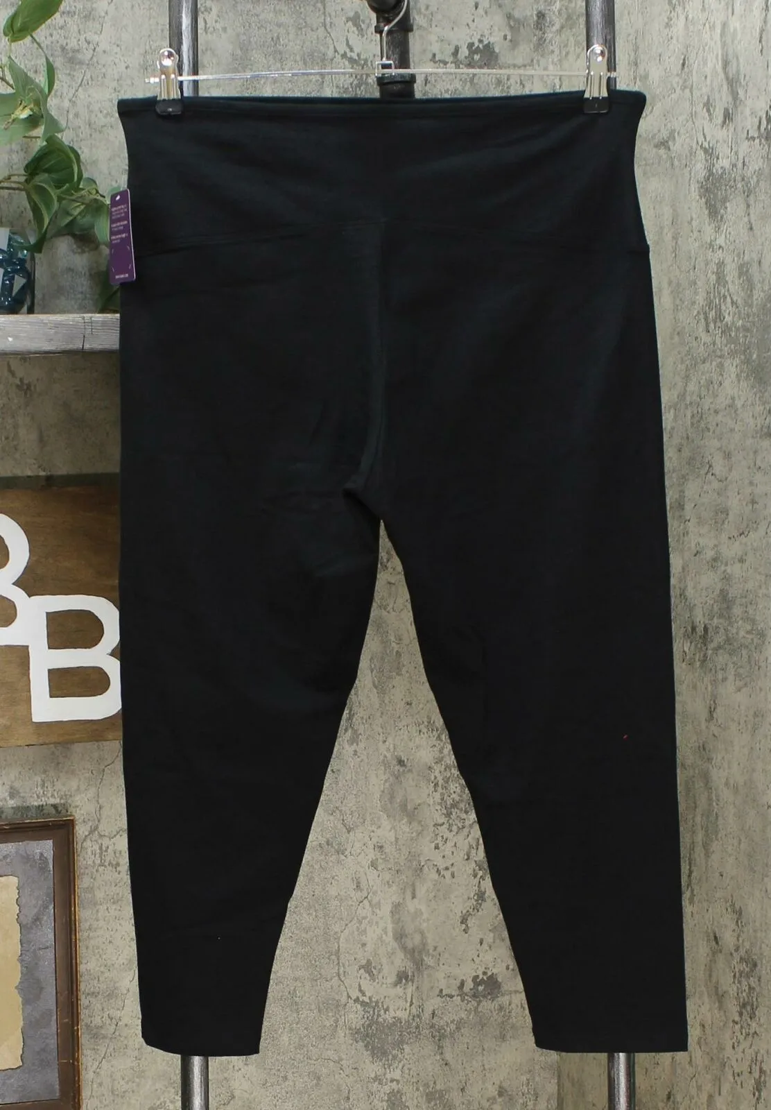 Yummie Women's Plus Size 2 Pack Skimmer Leggings Black/ White 1X