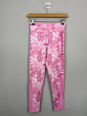 Zara Pink Marbled Active Leggings 11-12y