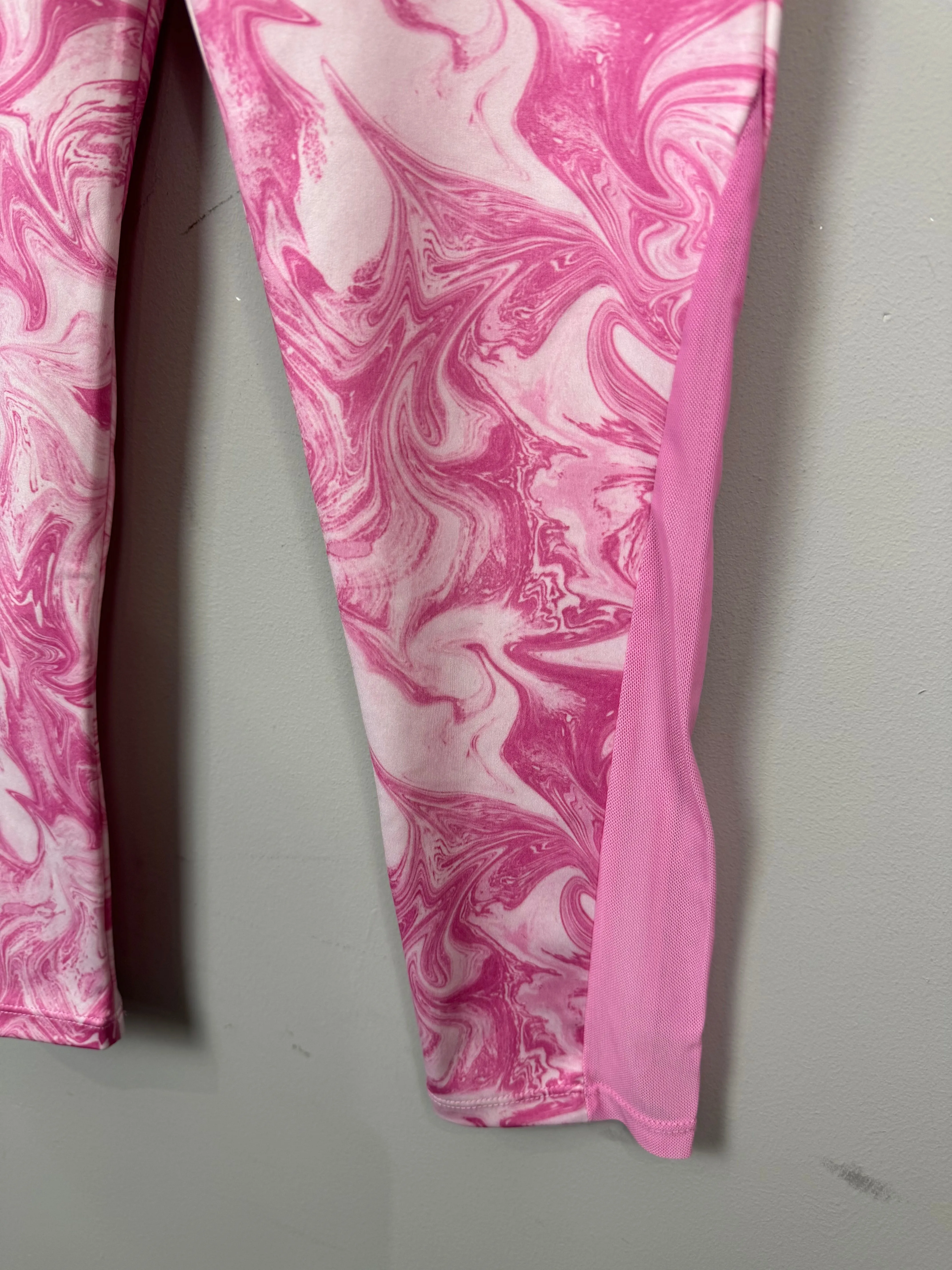 Zara Pink Marbled Active Leggings 11-12y